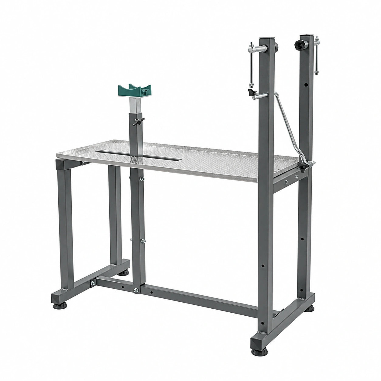 Banco da Lavoro Professionale in Acciaio S235, Nero, 78x48x102 cm
