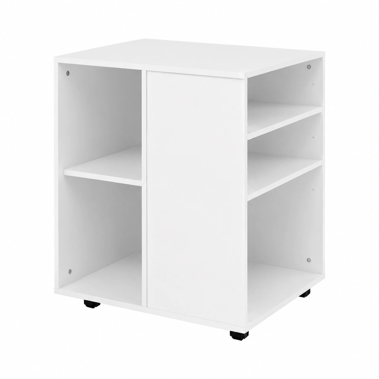 Armadio Basso su Ruote Bianco 60x53x72 cm in Truciolato