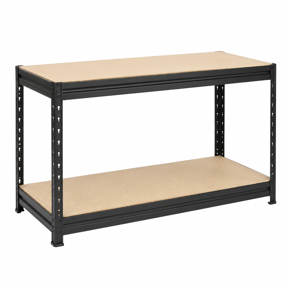 Banco da lavoro regolabile in altezza 90x160x60 cm, 600 kg, Nero