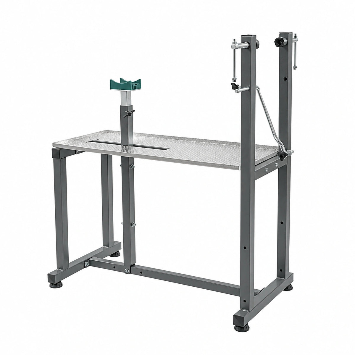 Banco da Lavoro Professionale in Acciaio S235, Nero, 78x48x102 cm