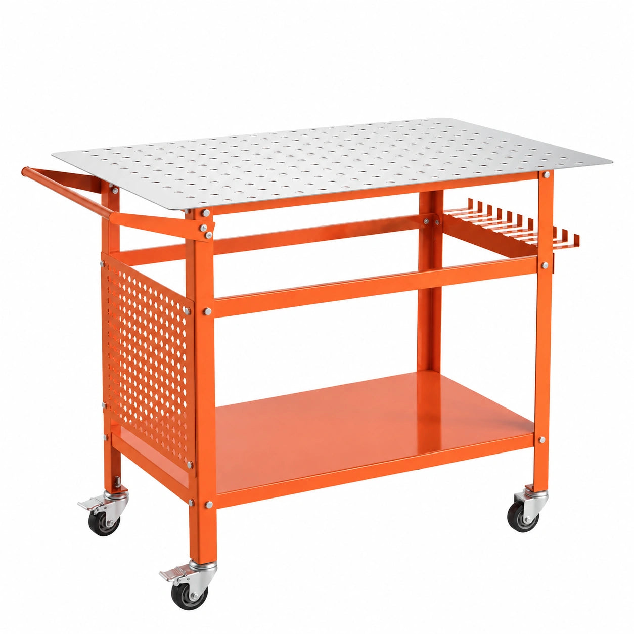 Tavolo da Saldatura VEVOR 1016x610 mm con Ruote e Pannello Doppio Strato
