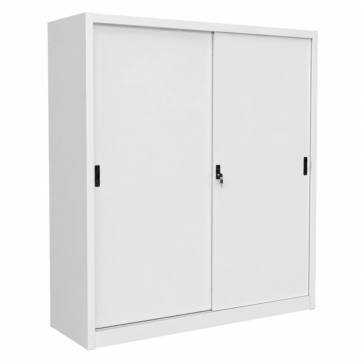 Armadio da Ufficio in Metallo con Ante Scorrevoli 150x45x200 cm