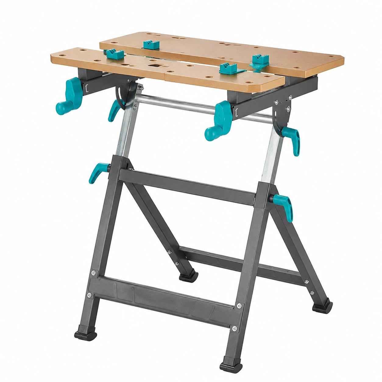 Banco da Lavoro Wolfcraft Master 650 Ergo Regolabile in Altezza con Ripiano Aggiuntivo