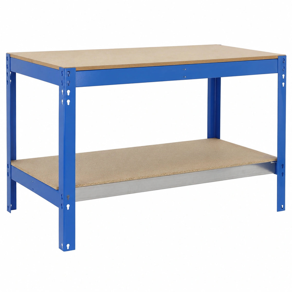 Banco da Lavoro Officina 400 kg, 84x91x61 cm, Blu Legno